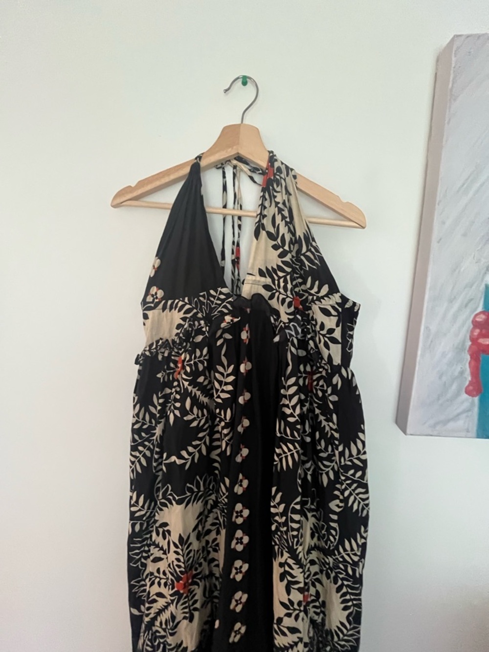 Chepé 100% cotton Boho halter neck open back dress- Medium - Picture 6 of 14
